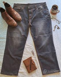 Jeans Indego Neri Tg 48 - Vita Alta Elasticizzati 