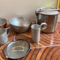 Oggetti in metallo vintage antiquariato
