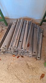 Cravatte, morsetti, barre zincate e fune acciaio