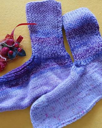 Calze lana fatte a mano babbucce