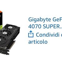 Scheda video gigabyte 4070 super