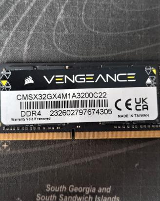 Corsair Vengeance 32GB SODIMM DDR4 3200Mhz