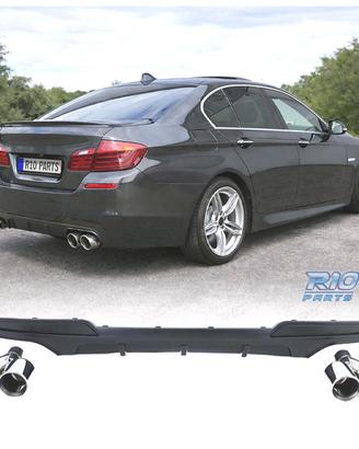 DIFFUSORE BMW F10 F11 LOOK M PERFORMANCE + TERMINA