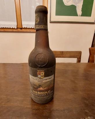 Bottiglia di Nebbiolo Collesampietro 1968