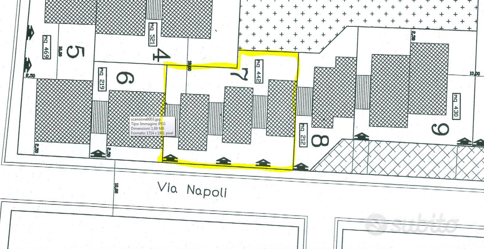 Terreno edificabile mq 442 al centro paese - Vista 3