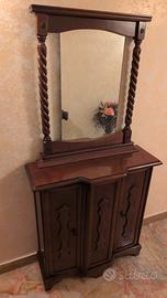 Mobiletto e Specchio stile Arte Povera