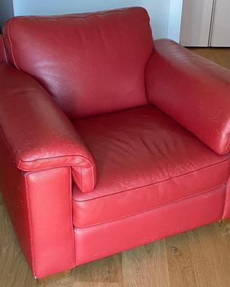 Poltrona in pelle Divani&Divani by Natuzzi