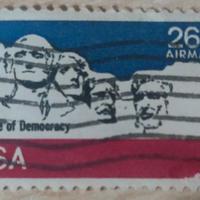 Francobollo USA Shrine of Democracy Mt Rushmore 26