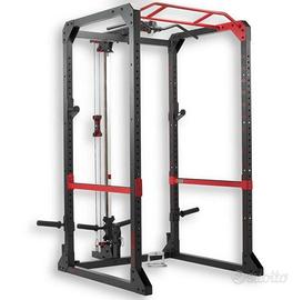 Rack 900 (lat, pulley, dip) + panca 900