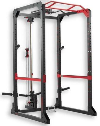 Rack 900 (lat, pulley, dip) + panca 900