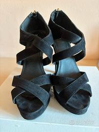 Sandalo tacco nero Pimpkie