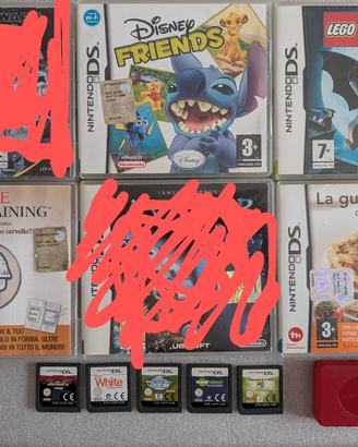 Lotto 9 Giochi Nintendo DS + portagiochi