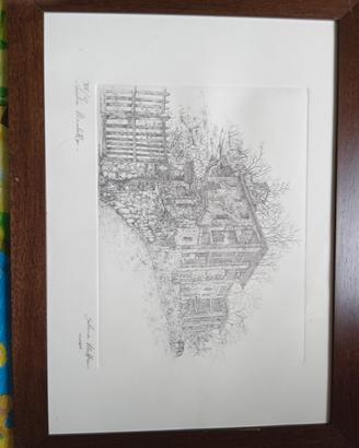 acquaforte paesaggio Sabrina Mattioni