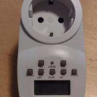 timer orologio digitale spina 16A presa bipasso