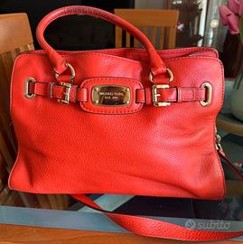Borsa Michael kors HamiltonTraverel  pelle corallo