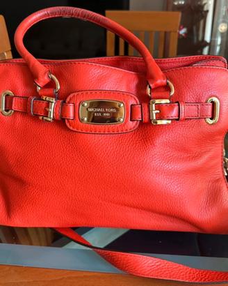 Borsa Michael kors HamiltonTraverel  pelle corallo