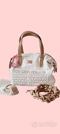 Borsa estiva Xti bianca e beige
