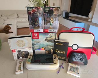🌟 Nintendo Switch OLED di Zelda + Accessori 