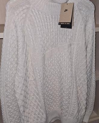 Maglione a collo alto dolcevita firmato NIKE white