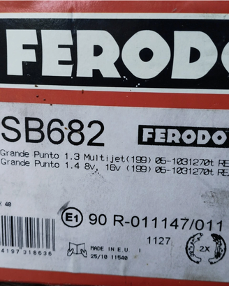 FSB682 FERODO GANASCE GRANDE PUNTO 1,3 MJT 05->