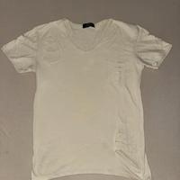 Maglietta bianca uomo UK London – effetto strappat