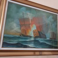 quadro  con nave 