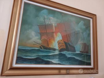 quadro  con nave 