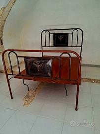 Letto in ferro battuto antichi  da 1 piazza e 1/2