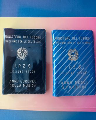 Lotto 2 monete da 500 lire D argento del 1985