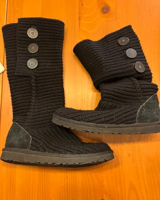 Ugg cardy nero in lana con bottoni taglia 38