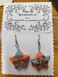 Orecchini Origami Stella 3D - Fatti a Man Handmade