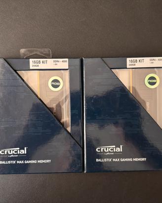 RAM CRUCIAL BALLISTIX MAX RGB 32GB DDR4-4000 MHz