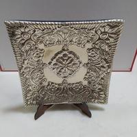 Vassoio svuotatasche in argento 925 e vetroresina