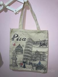 Borsa souvenir pisa tessuto leggero