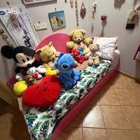 Letto singolo rosa moderno (no pupazzi)