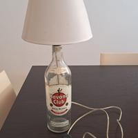 2 lampade artigianali vetro paralume