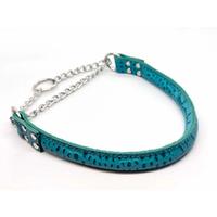 Collare semistrozzo, pelle vera di coccodrillo