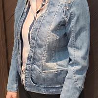 Giacca blazer giubbino jeans donna, taglia L