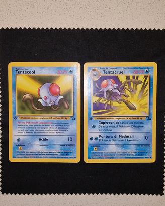 Tentacool FO56 e Tentacruel FO44 Prima edizione