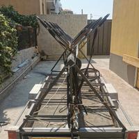 carrello con struttura portabici rimovibile