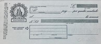 CAMBIALI in bianco euro 0,20