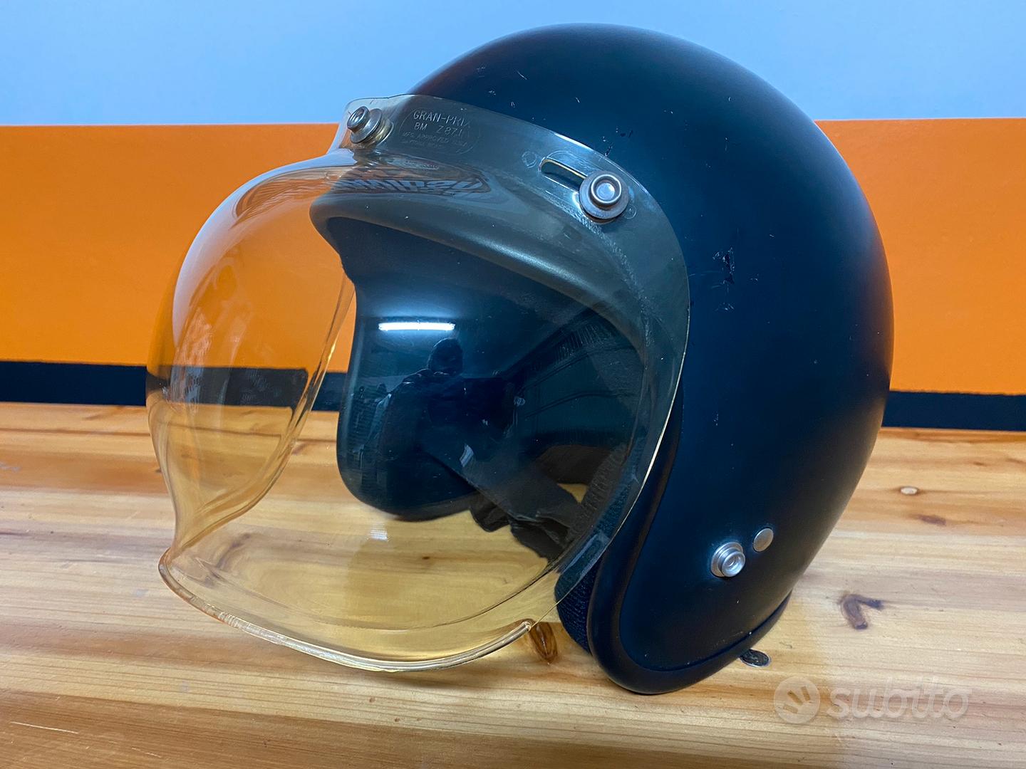 Casco cross enduro integrale omologato nero opaco con visiera parasole