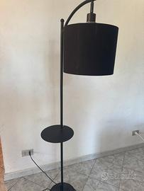 Lampada da terra nera 160 cm