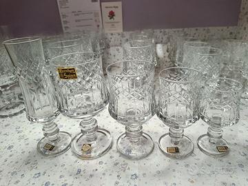 Calici/ vintage/cristallo/Crystal Abestrich/spina