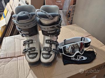 scarponi scii 25 - 25,5 e occhiali