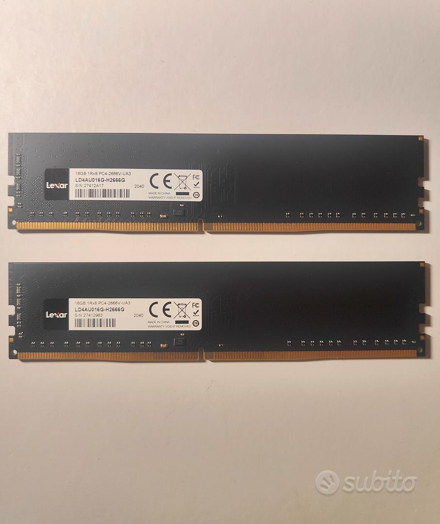 RAM DDR4 32GB 2666MHz PC KIT LEXAR LD4AU016G-H2666 - Informatica