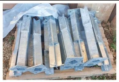 piastre zincate per tettoia