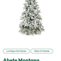 Albero di Natale Montana innevato 150cm