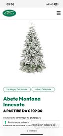 Albero di Natale Montana innevato 150cm