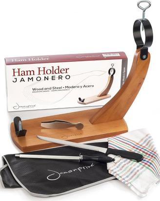 Kit Completo Porta Prosciutto Jamonero + Accessori